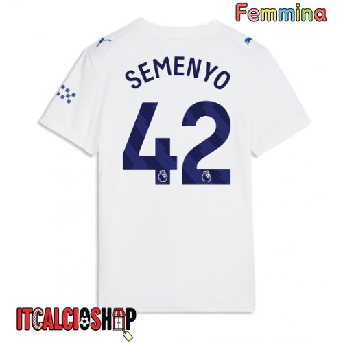 Manchester City Antoine Semenyo #42 Terza Maglia Femmina 2026-27 Manica Corta